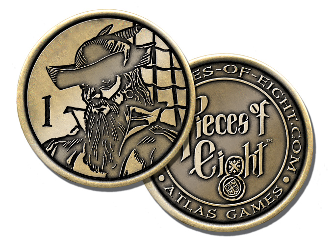 Also unveiled for Pieces of Eight  the complete rules and coin art!