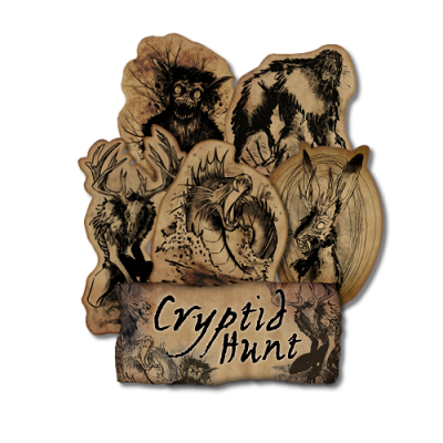 Cryptid Hunt Sticker Spread WEB TRANSPARENT