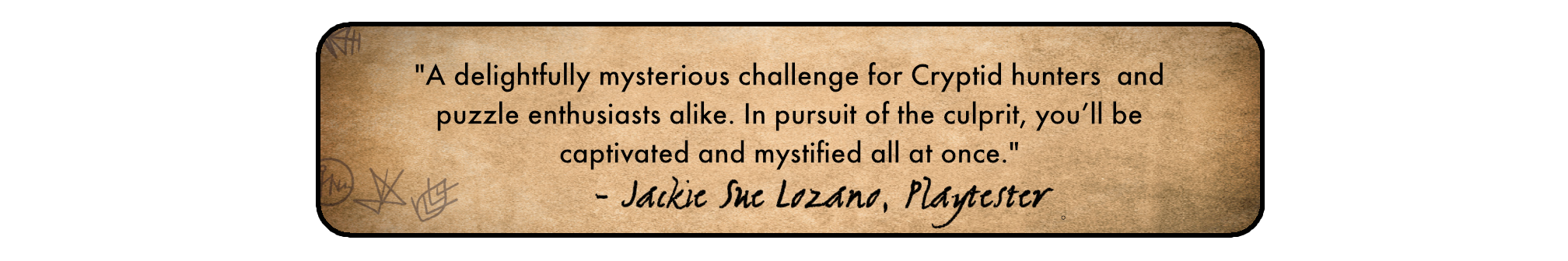 Enigma KS Quote CRYPTID JACKIE