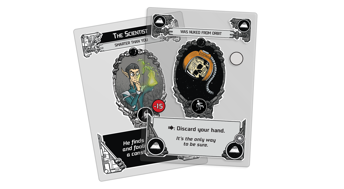 Gloom in Space card fan