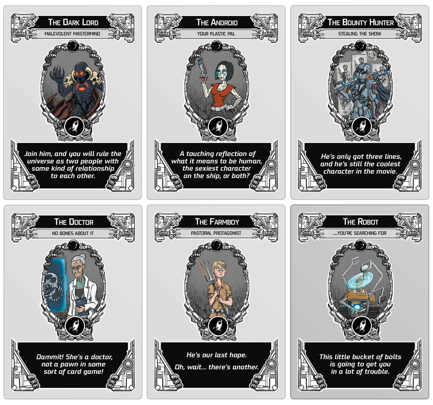 Gloom in Space Characters