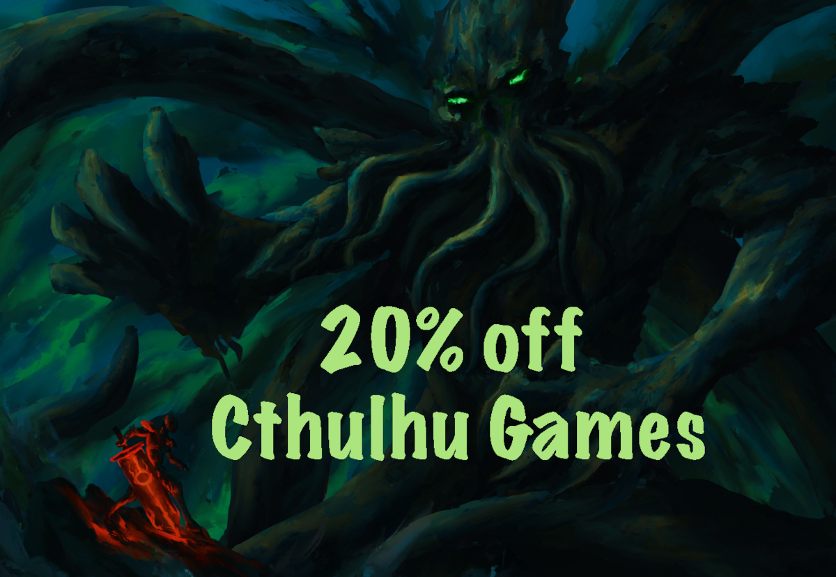 June Deal: 20% off Cthulhu Games