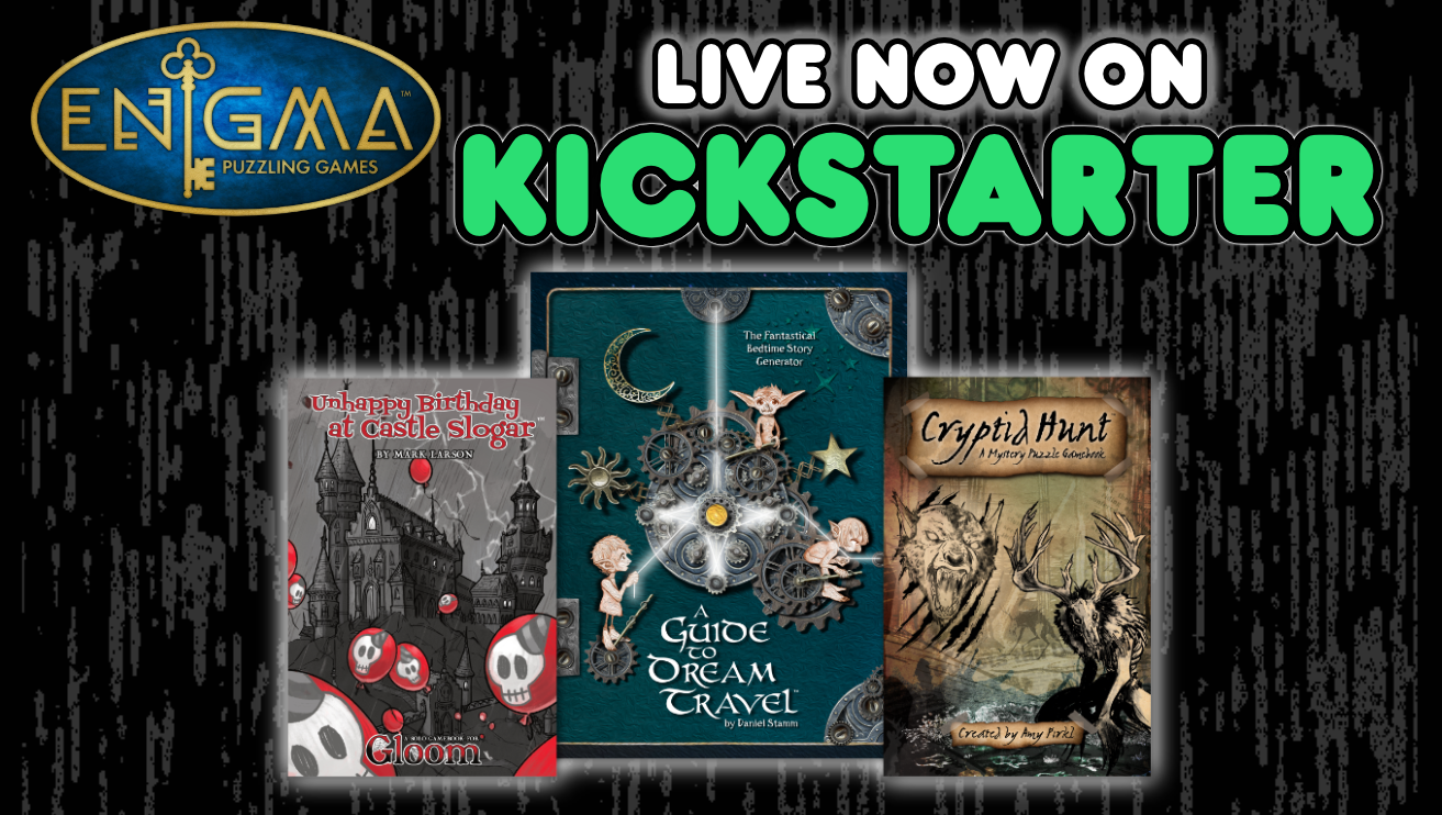 Enigma Gamebooks Kickstarter - LIVE NOW!