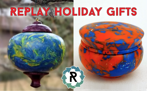 Replay Holiday Gifts: Ornaments by Tim Yoder, Threaded Box by Mike Peace