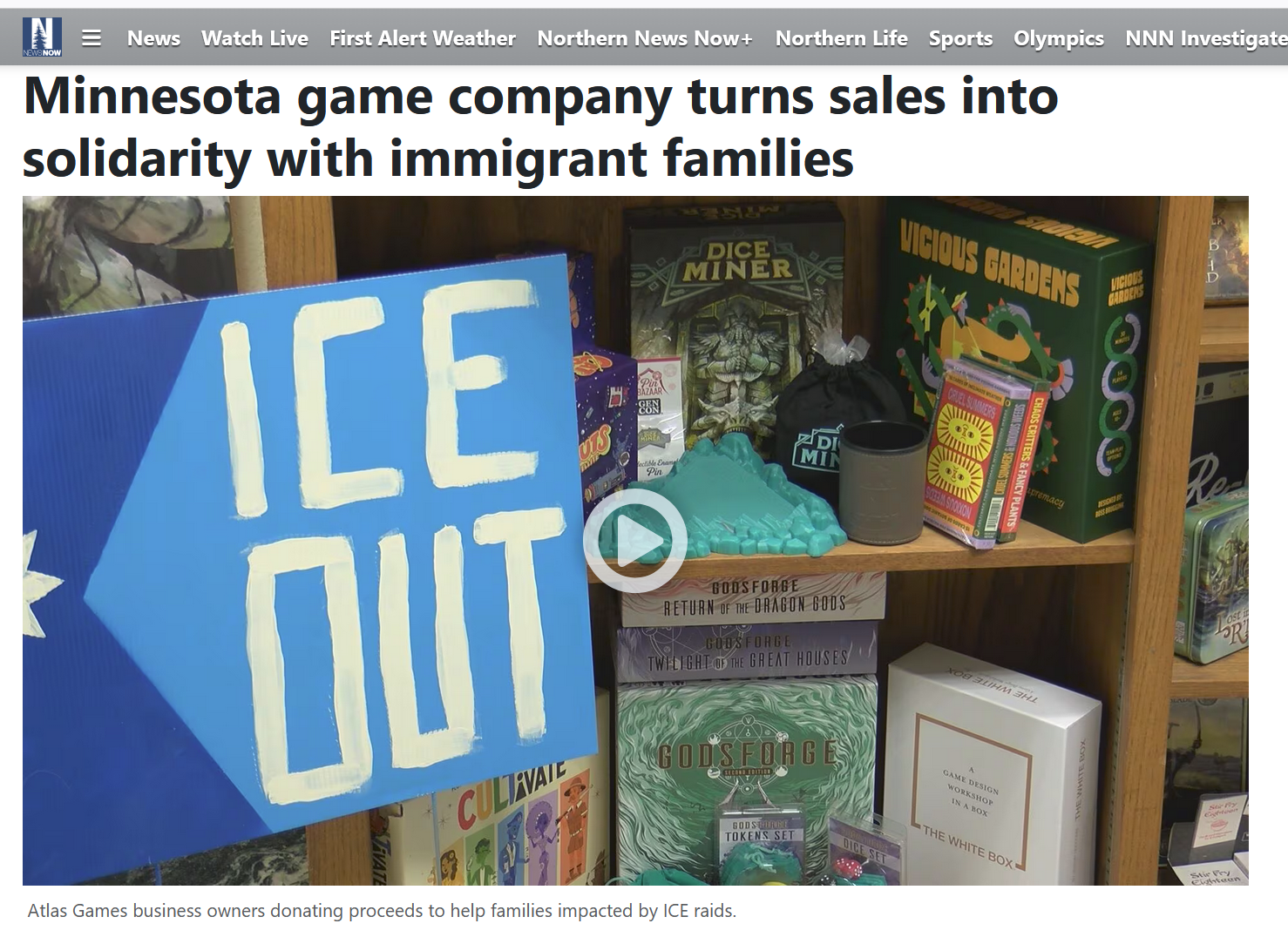 Fork ICE February Makes the TV News!