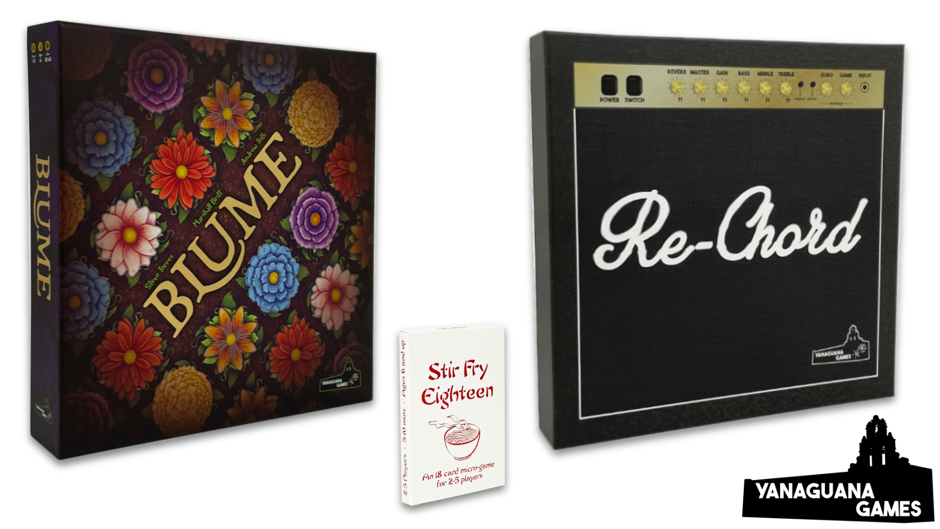 Blume, Re-Chord, and Stir Fry Eighteen now available!