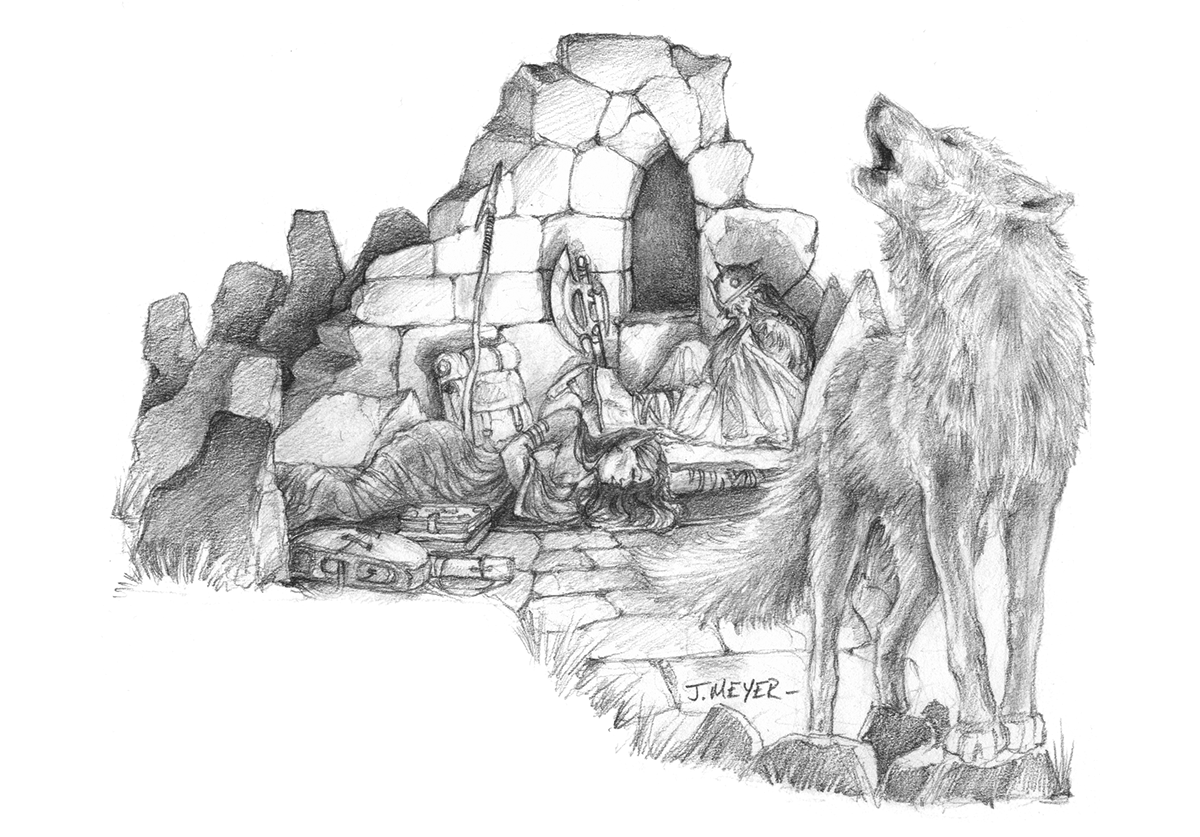 Penumbra touched wolf