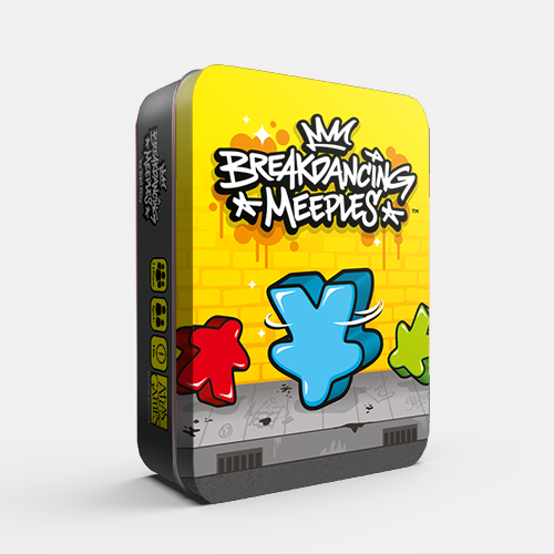 Breakdancing Meeples Tin