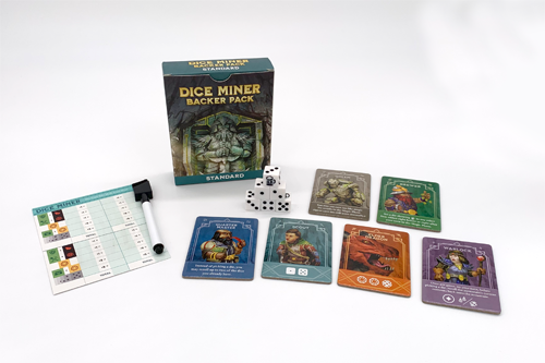 Dice Miner Standard Backer Pack Components WEB